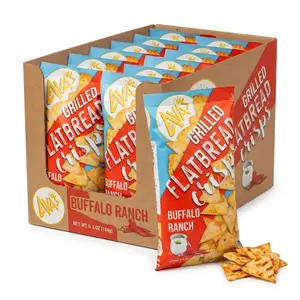 Ava's Red Chili Lime Flatbread Crisps, 6.5 oz, 12 Pack
