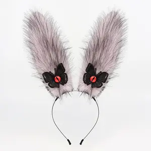 Sexy bunny style recommendation, bow embellishment, plush three-dimensional rabbit ear headdress, photo-taking costume Halloween party