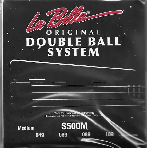New LaBella S500M Flat Wound Double Ball-End Steinberger Bass Strings - S500M - HeadlessUSA