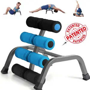 Multi-Functional Yoga Fitness Chair with 8 Sets of Roller Massage Functions, Foldable Mini Inversion Table, Full Body Stretch Machine, Ab Trainer, Total Body workout Equipment, Fitness Equipment for Home Gym, Father's Day Gift