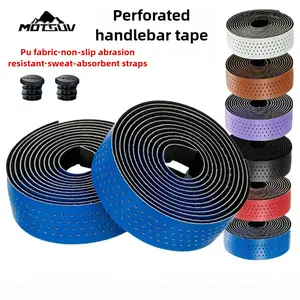 Road Bike Handlebar Strap – Anti-Slip, Wear-Resistant. Breathable Perforated Design. Essential Cycling Equipment.