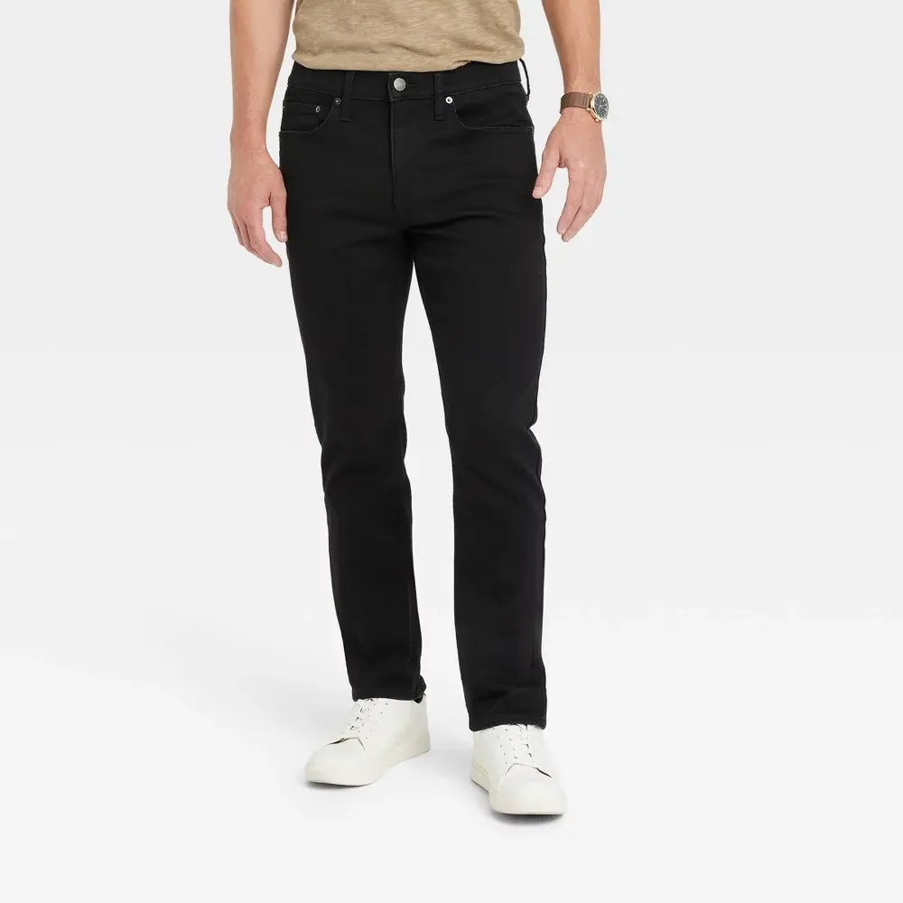 Men's Comfort Wear Slim Fit Jeans - Goodfellow & Co Black 32x32