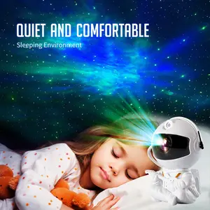 Astronaut Galaxy Projector, Star Projector Galaxy Night Light - Astronaut Light Projector, Starry Nebula Ceiling LED Lamp with Remote Control, Black Star coffee