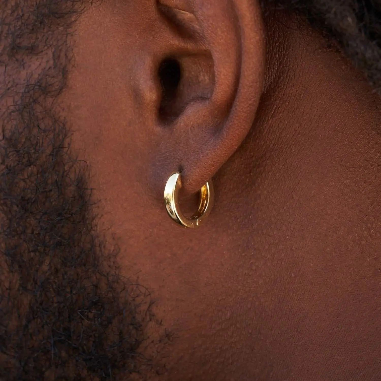 GLD Polished Round Huggie Earrings in Yellow Gold - Perfect Gift #tiktokshopsummersale