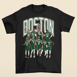 Vintage Boston 2023-24 Championship Team Basketball T-Shirt