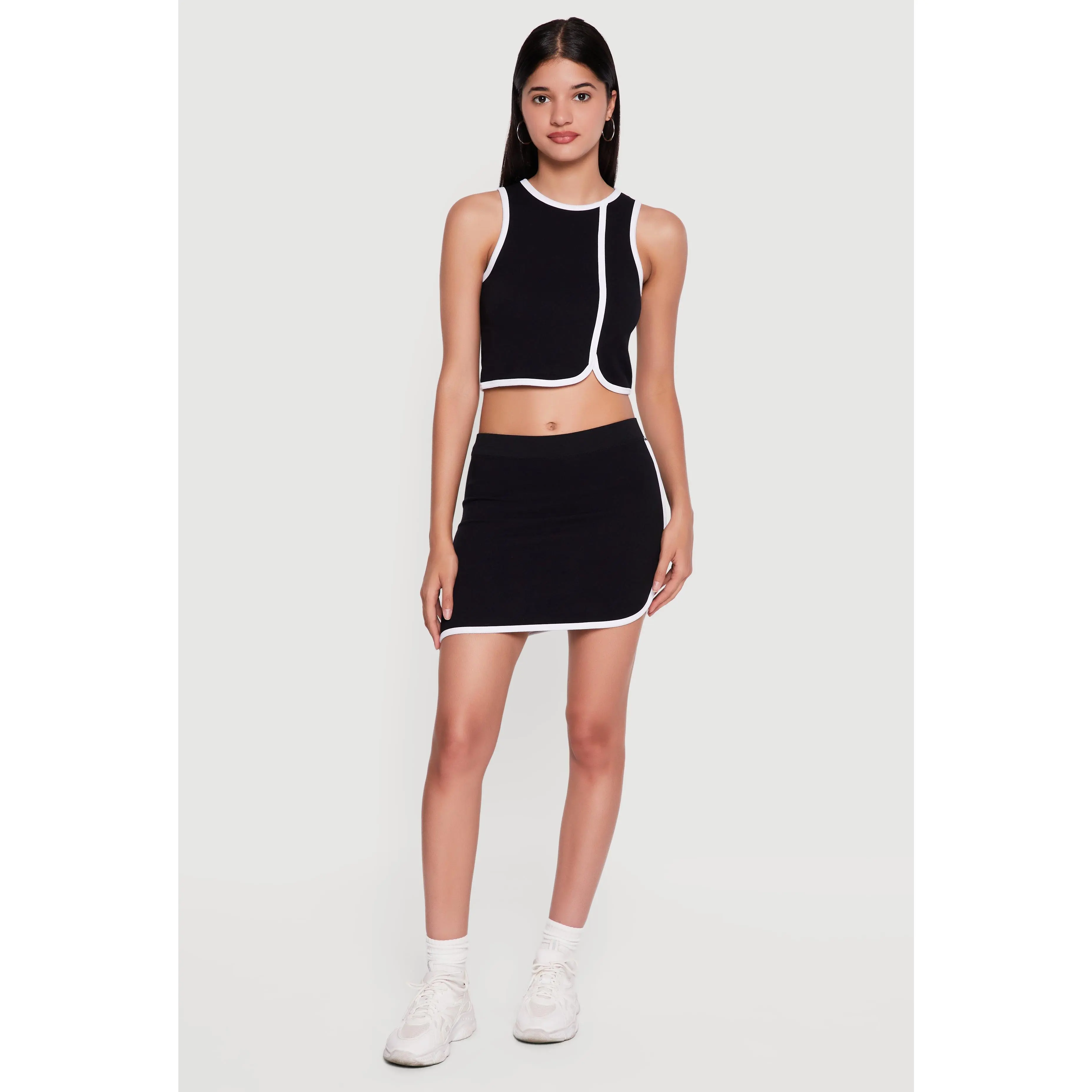 Compression Rib Mini Skort