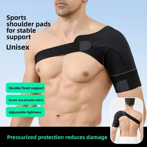 Sports Shoulder Brace Adjustable Compression for Men and Women Weightlifting Barbell Fitness Basketball Badminton Anti-Dislocation Fixed Shoulder Support