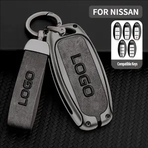Car key cover,metal protective case, durable car key shell, suitable for Nissan Altima, Maxima, Rogue, Infiniti, key remote protective cover