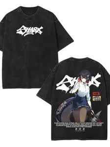 Ellen Joe ZZZ Washed T-Shirt, Vintage Washed Oversized Tee, Unisex Gaming Shirt, Cotton Streetwear Gift