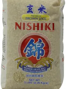 NISHIKI Premium Brown Rice, 5-Pound