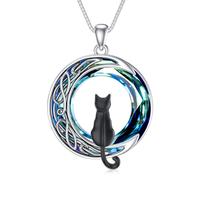 1 Cat(Black)-Blue Crystal-01-B