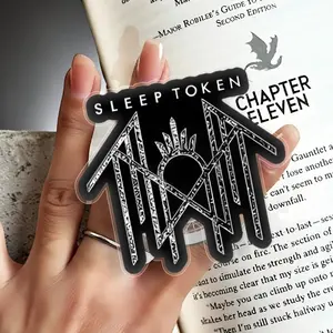Sleep Token Logo Sigil Phone Grip– Large Cut Waterproof Vinyl Decal | Iconic Band Symbol Merch Fan Gift | Laptop Kindle Water Bottle