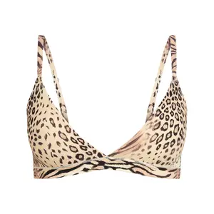 FITS EVERYBODY TRIANGLE BRALETTE | SAND MULTI ANIMAL