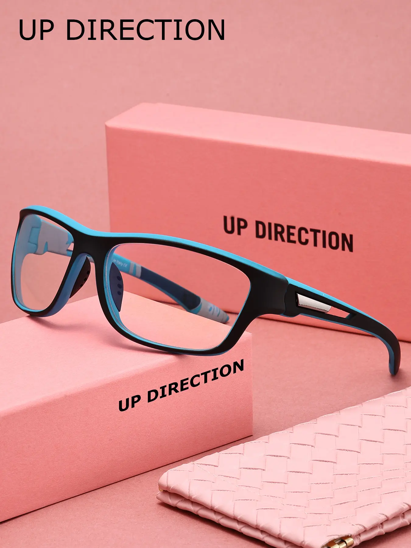 Up Direction Brand Upgrade Classic PC Frame Fashion Colorless Glasses Casual Style Decorative PC Lens Full Package Ideal Gift Fashion Full Frame Glasses