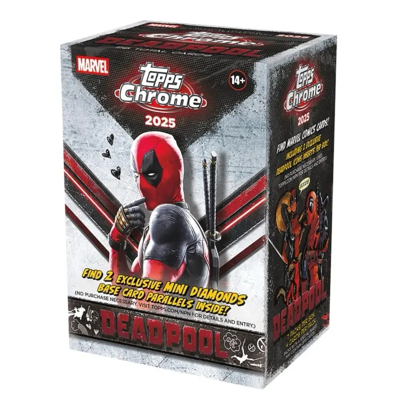 2025 Topps Marvel Deadpool Chrome Blaster Box 2025 Topps Marvel Deadpool Chrome Blaster Box