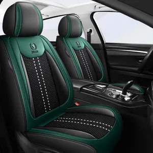 Premium Ice Silk Car Seat Covers, All-Season Comfortable Five-Seater Universal Fit, Full Surround Protection, Durable Fabric Material