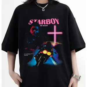 STARBOY The WKND Graphic Tee Featuring Bold Streetwear Design for Music Fans