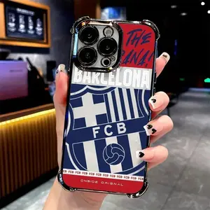 Football B-Barca Phone Case Compatible with for iPhone 17 Air 16 15 14 13 12 11 Pro Max Plus , Shockproof Transparent Soft Back Cover.
