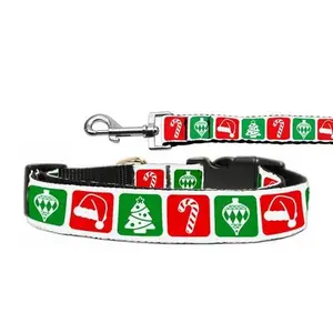 Christmas Nylon Pet Collars and Leashes, "Timeless Christmas"