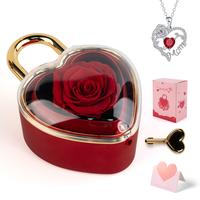 Soap flowers jewelry box+mom necklace2