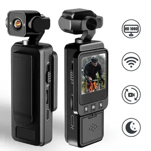 Mini Body Camera with Audio and Video Recording 1080P Motion Detection Video Recorder, Face/Object Tracking, Digital Video Camera for Photography, Digital Camera, Night Version Camcorder for Security Work Records Guard Traveling, Wearable Recording Camera