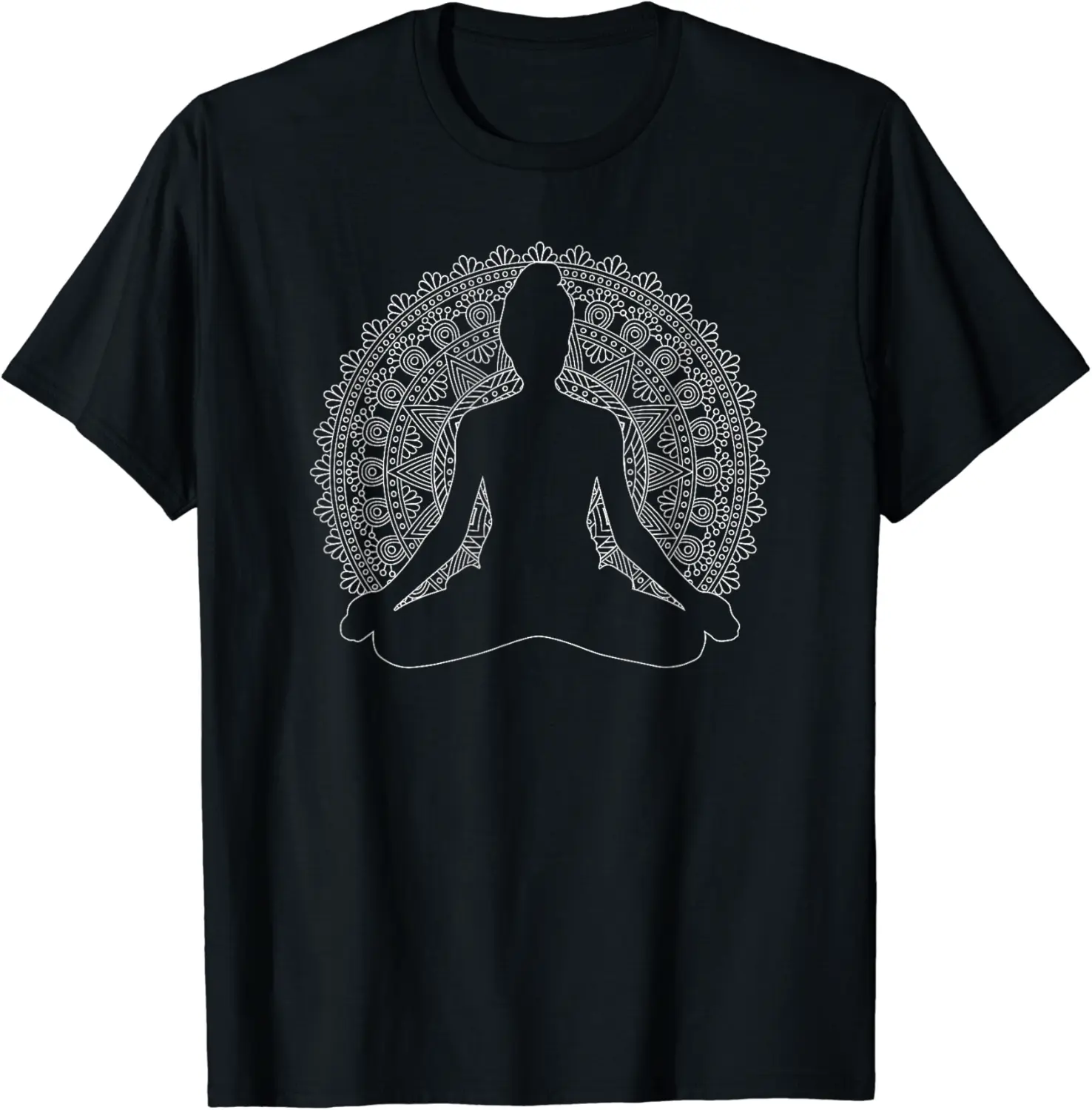 Namaste Yoga Mandalas Good Vibes Meditation Mandala T-Shirt - Karenlyn Shop 38B0CRRYYMZP