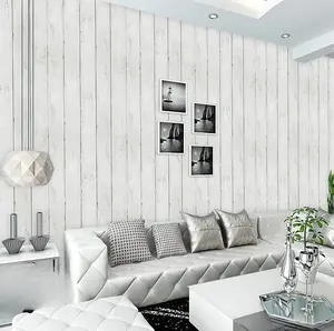 Peel and Stick Wallpaper Wood Contact Paper White Shiplap Wall Paper Peel and Stick Modern Rustic Wood Removable Waterproof Self Adhesive Wallpapers for Cabinets Bedroom Bathroom 78.7"x17.7"