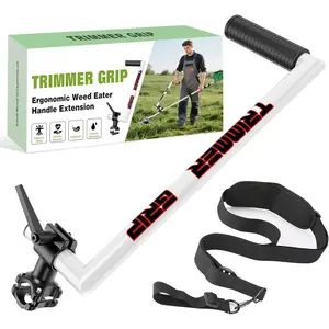Upgraded Ergonomic Trimmer Grip, String Trimmer Handle, with Trimmer Shoulder Harness, Weed Eater Extension Handle for Comfortable Outdoor Lawn Work |   Yard Maintenance Tool, Back Saver Gardening, TikTok Lawn Hacks