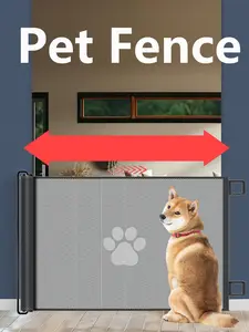 Retractable Pet Gate/Fence, Suitable For Cats And Dogs, Effectively Prevents Kittens And Puppies From Entering Rooms, Corrects Pet Behavioral Issues, Best For Cat And Dog Owners
