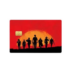 Red Dead Redemption Game Card Skin, RDR2 Cowboy Aesthetic Vinyl Wrap Decal Cover for Credit Card