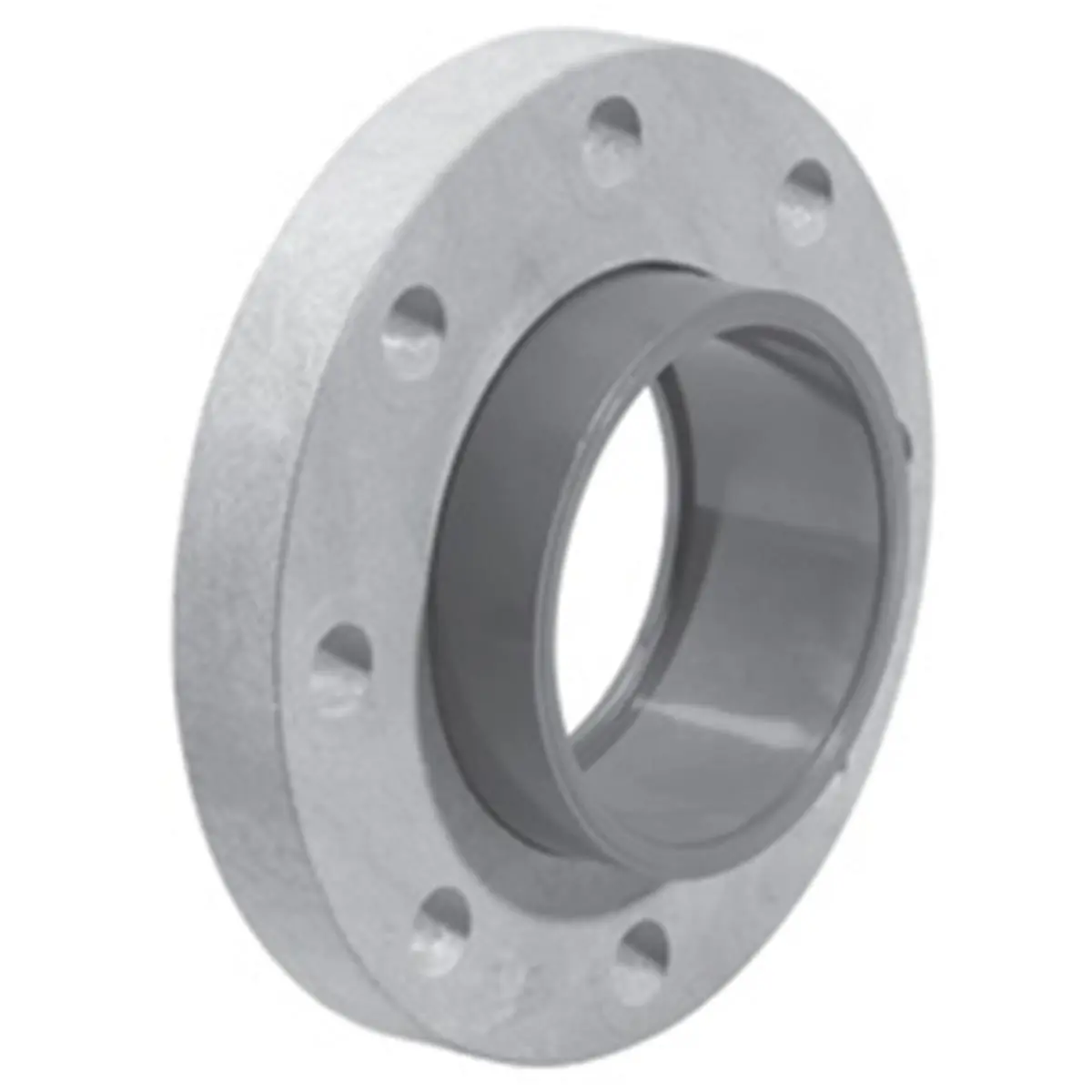 212 MAIN Flanged Type 4" Rigid ASTM Standard PVC Compound Socket Flange with Loose Ring for Aquatic Fitness Equipment, Size 4"