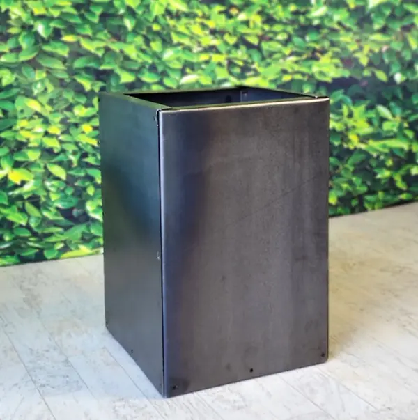 Pedestal Metal Planter - 12" x 12" x 18"