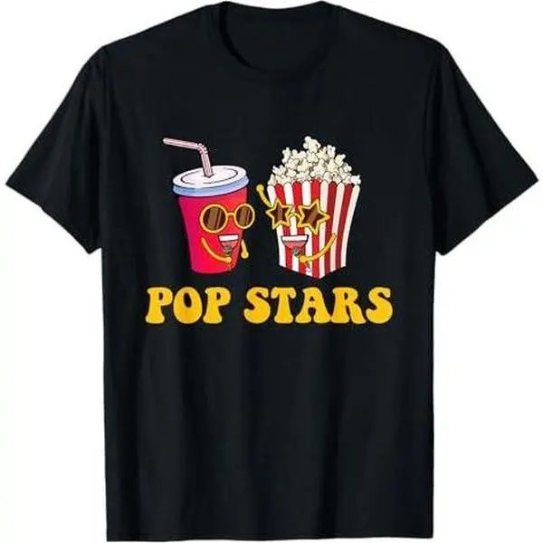 Pop Stars - Popcorn Lover Kettle Corn Popped Corn T-Shirt