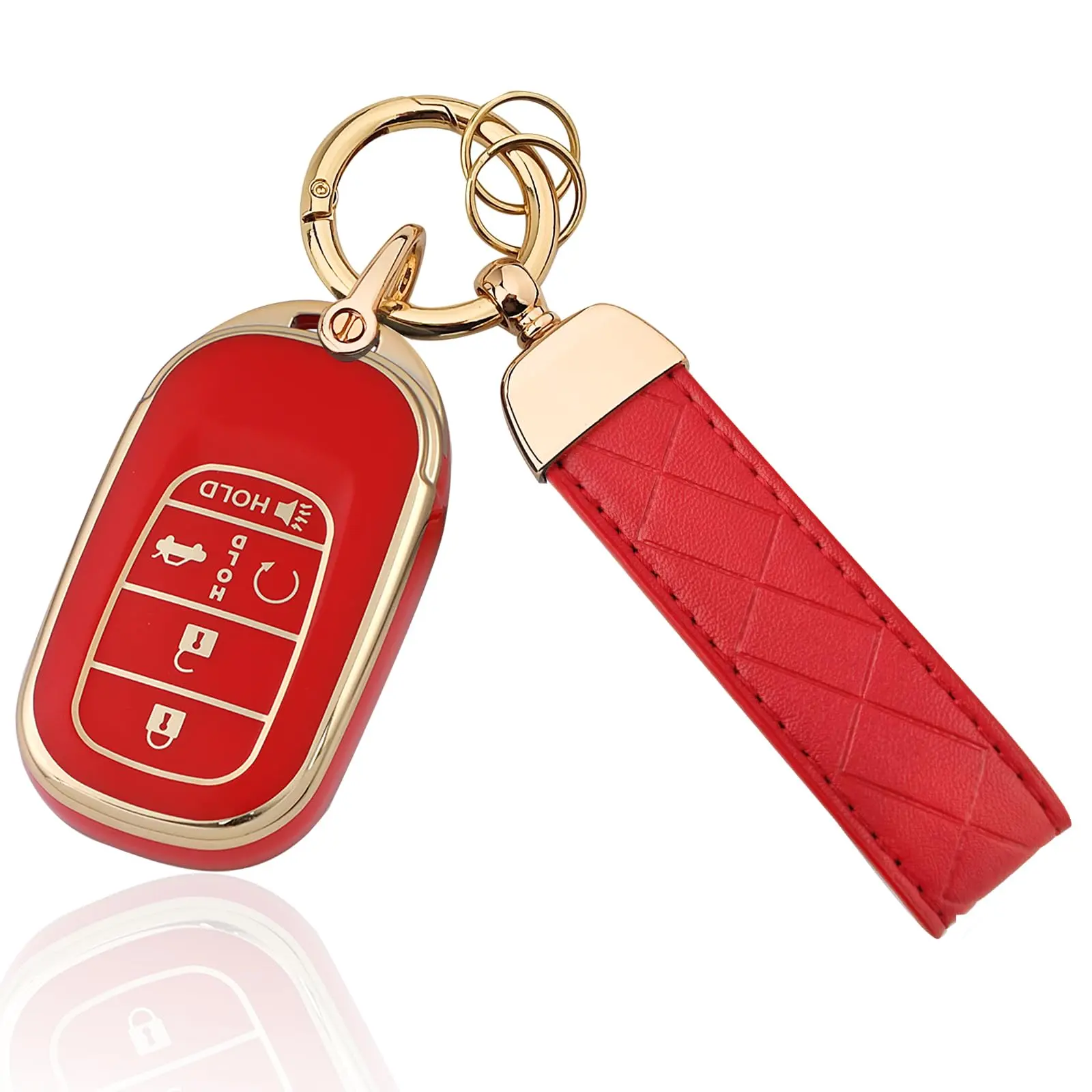 Red, +Keychain
