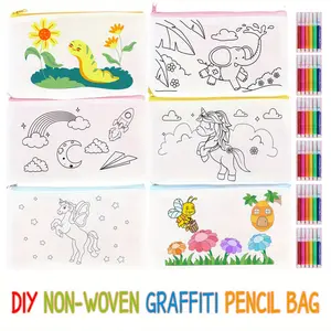 DIY Coloring Pen, Pencil and Marker Box Includes 6 sets of colored pencils + 6 random color pencil cases Adorable & stylish prints Cute & practical, enhances hands on creativity Perfect as a gift for Thanksgiving, and Christmas