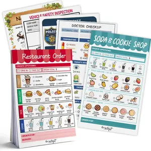 Pretend Play Notepads for Kids - Imaginative Activity Pads - Preschool, Kindergarten & Homeschool Learning Materials