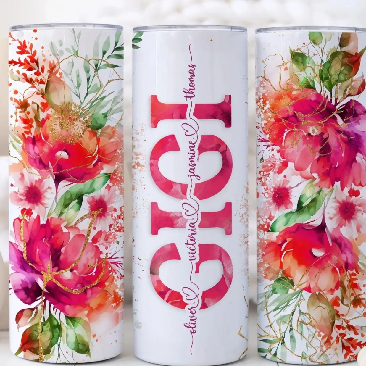 Personalized Gigi Tumbler, Mother’s Day Gifts For Gigi, Custom Gigi Cup with Grandkids Names