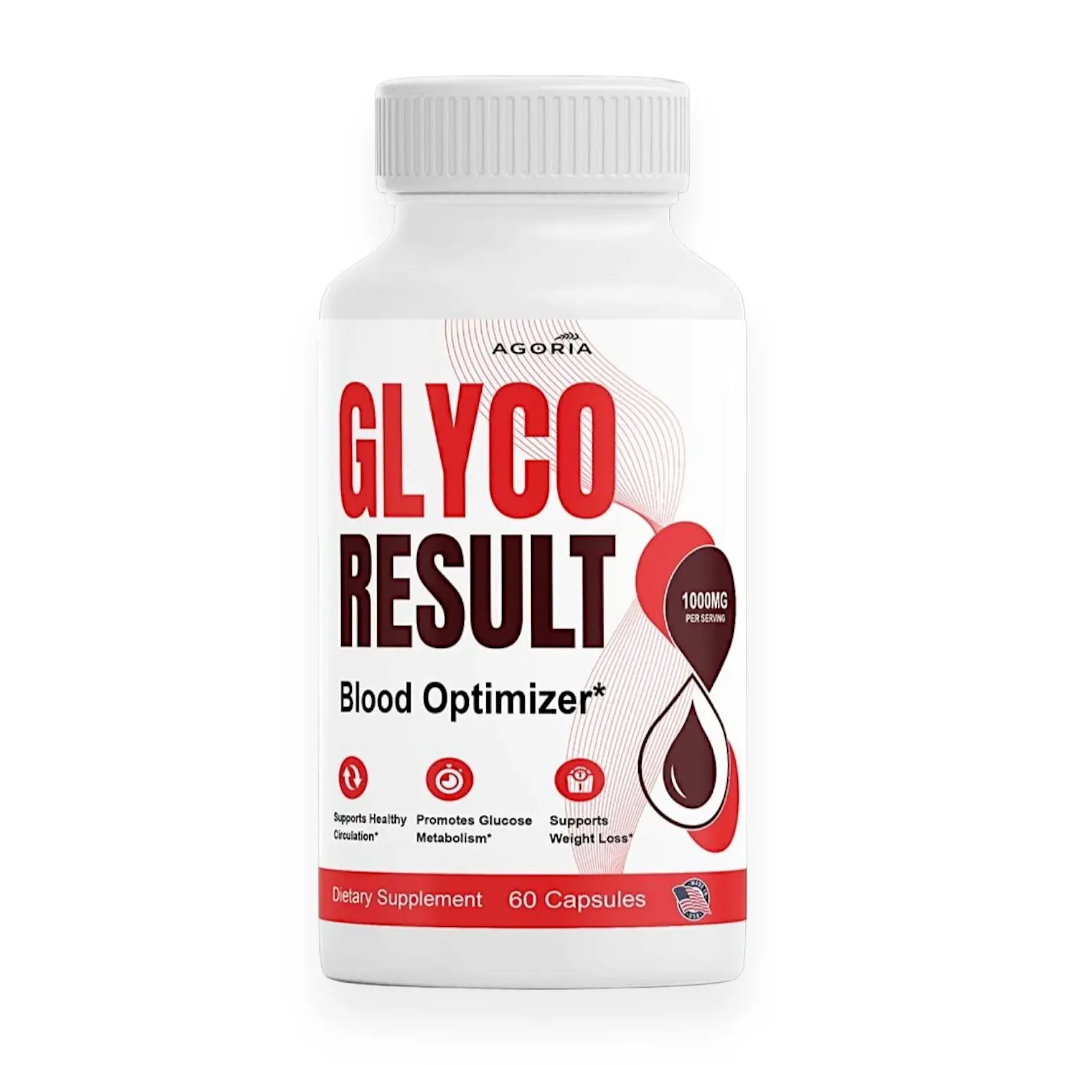 Glyco Result Advanced Blood Health Support Formula with Apple Cider Vinegar & Herbal Blend, 60 Capsules, 1 Pack