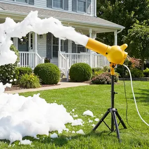 fathersdaygift  VEVOR Foam Machine, Handheld Spray Foam Cannon Party Machine, Bubble Cannon with Fan Triangular Structure, Dense Foams Maker for Gatherings, Backyard, Celebrations Party, Continuous Foams Output