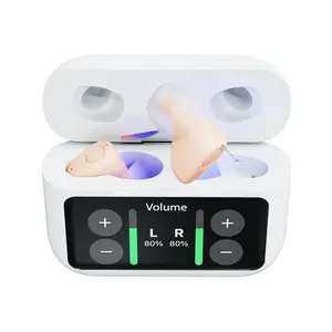 Lentorgi Personal Sound Amplifier – Premium Rechargeable In-Ear Audio Enhancer with Smart Touchscreen Control & Noise Reduction
