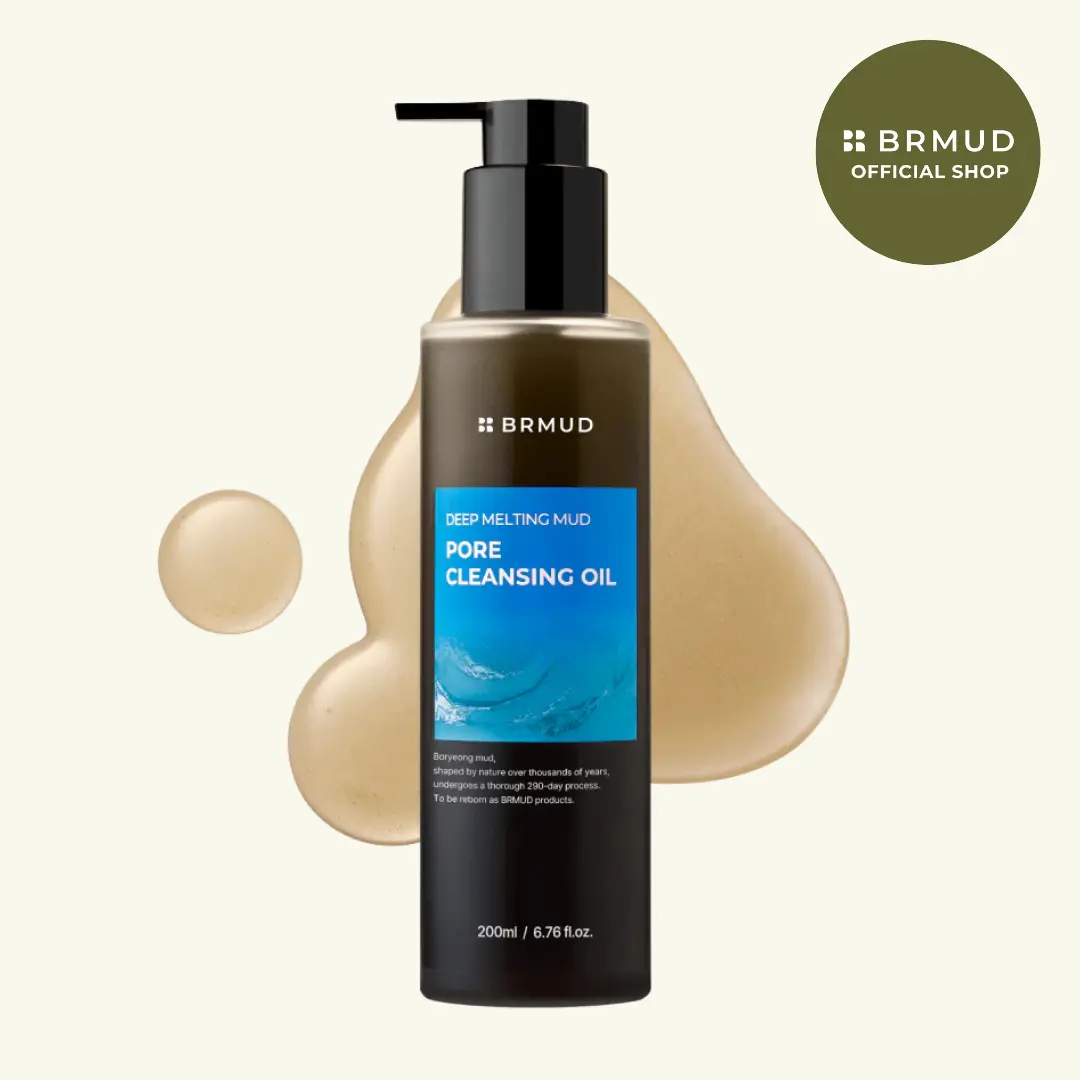 [Official BRMUD Partner] Deep Melting Mud Pore Cleansing Oil, Gentle Vegan Facial Oil Cleanser | Make Up & Excess Sebum Removal, Boryeong Mud Pore Care, Vegan & Non-Comedogenic, Gentle Cleanse, All Skin Types