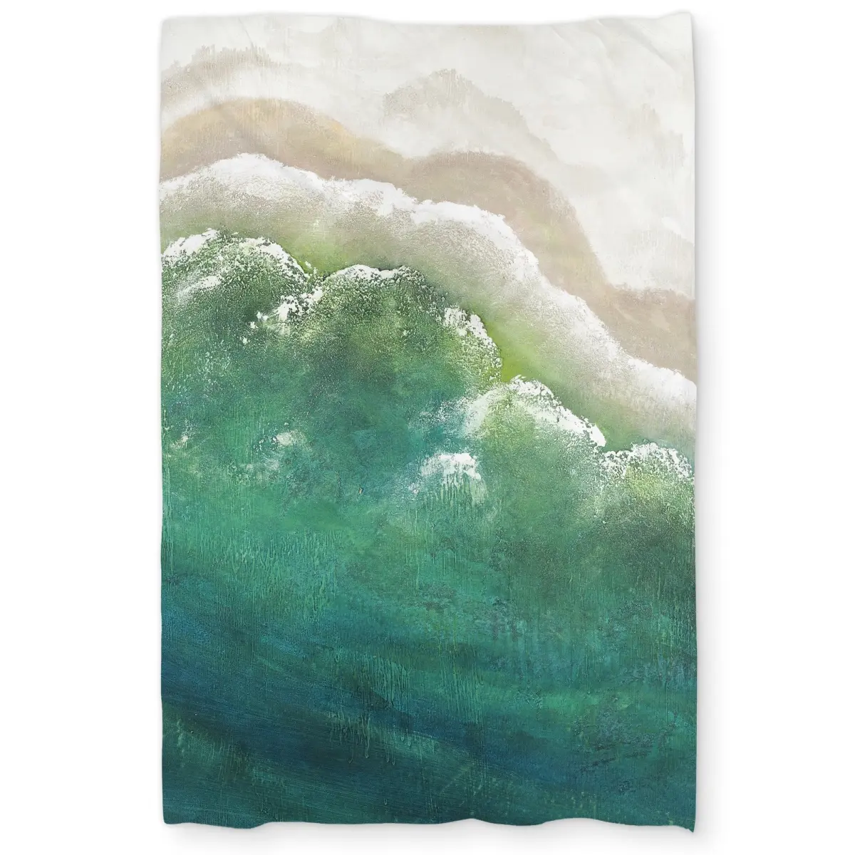 360 Stand Turquoise Sea Marine Print Twin Size Extra Long Decorative Duvet Cover - Breathable Fabric Bedroom Bedding Set, Machine Washable Duvet Cover Sets for Modern Coastal Ocean Themed Home Decor, Microfiber Bed Set