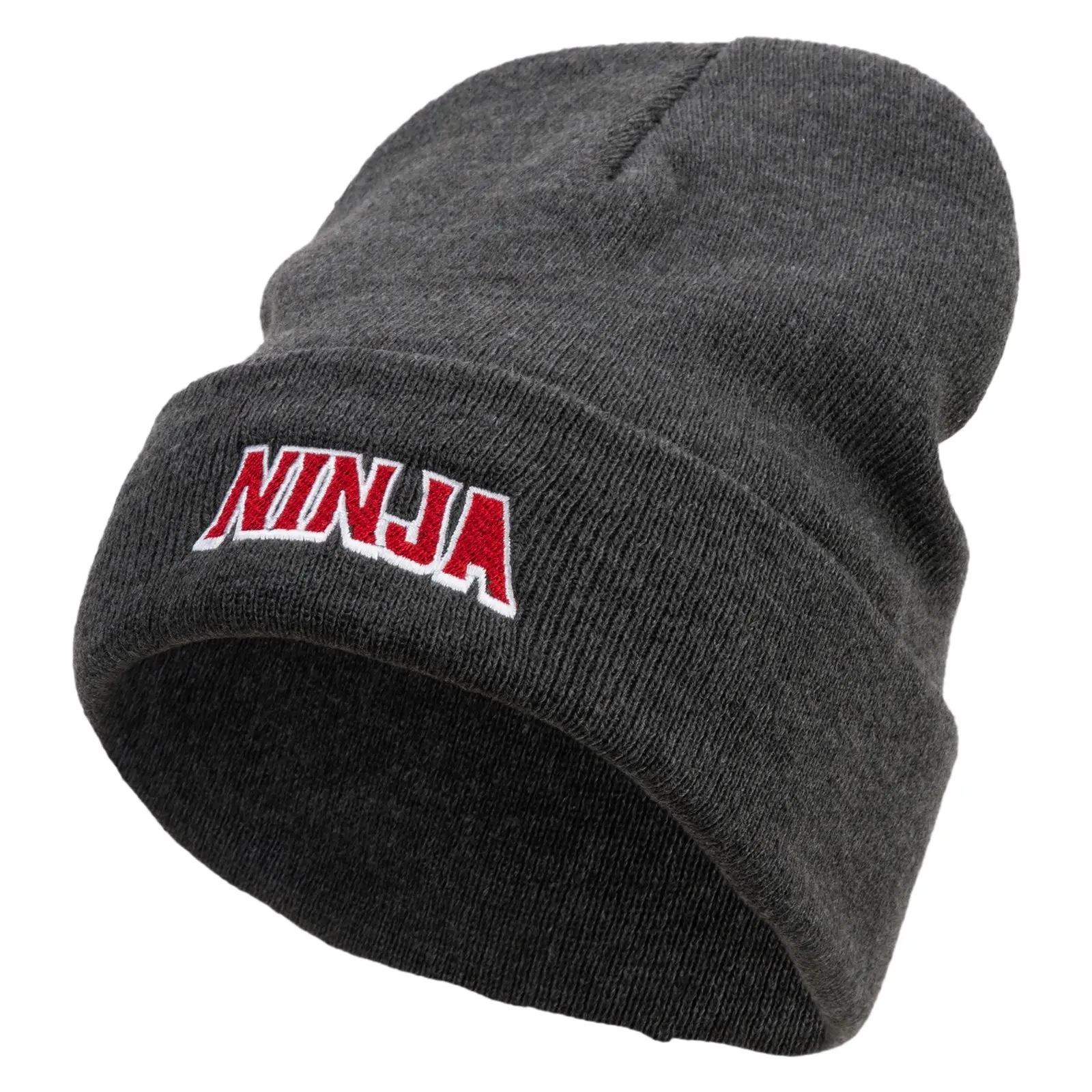 Ninja Embroidered Big Size Acrylic Long Beanies