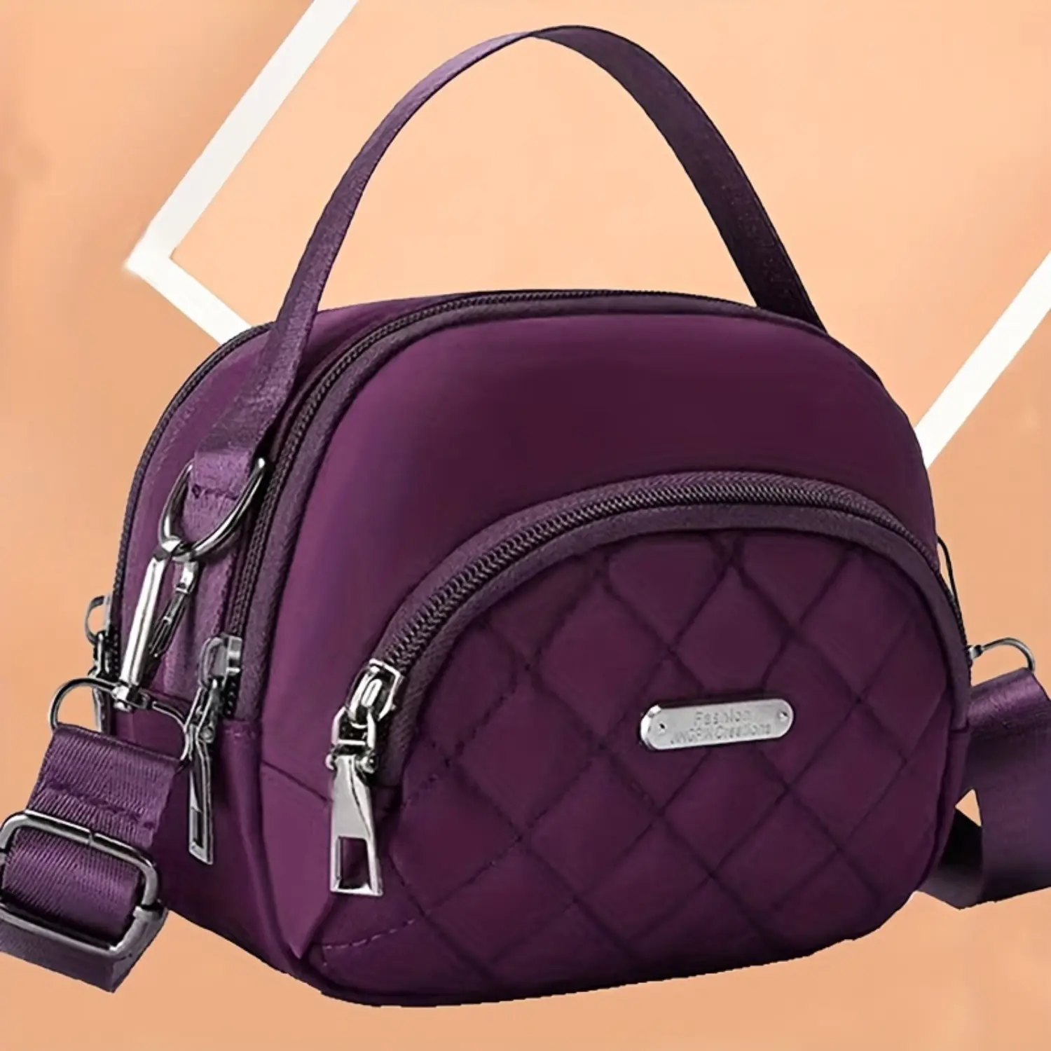 Unisex Crossbody Bag Lightweight Multi Pocket Shoulder Bag Adjustable Strap Travel Everyday Bag