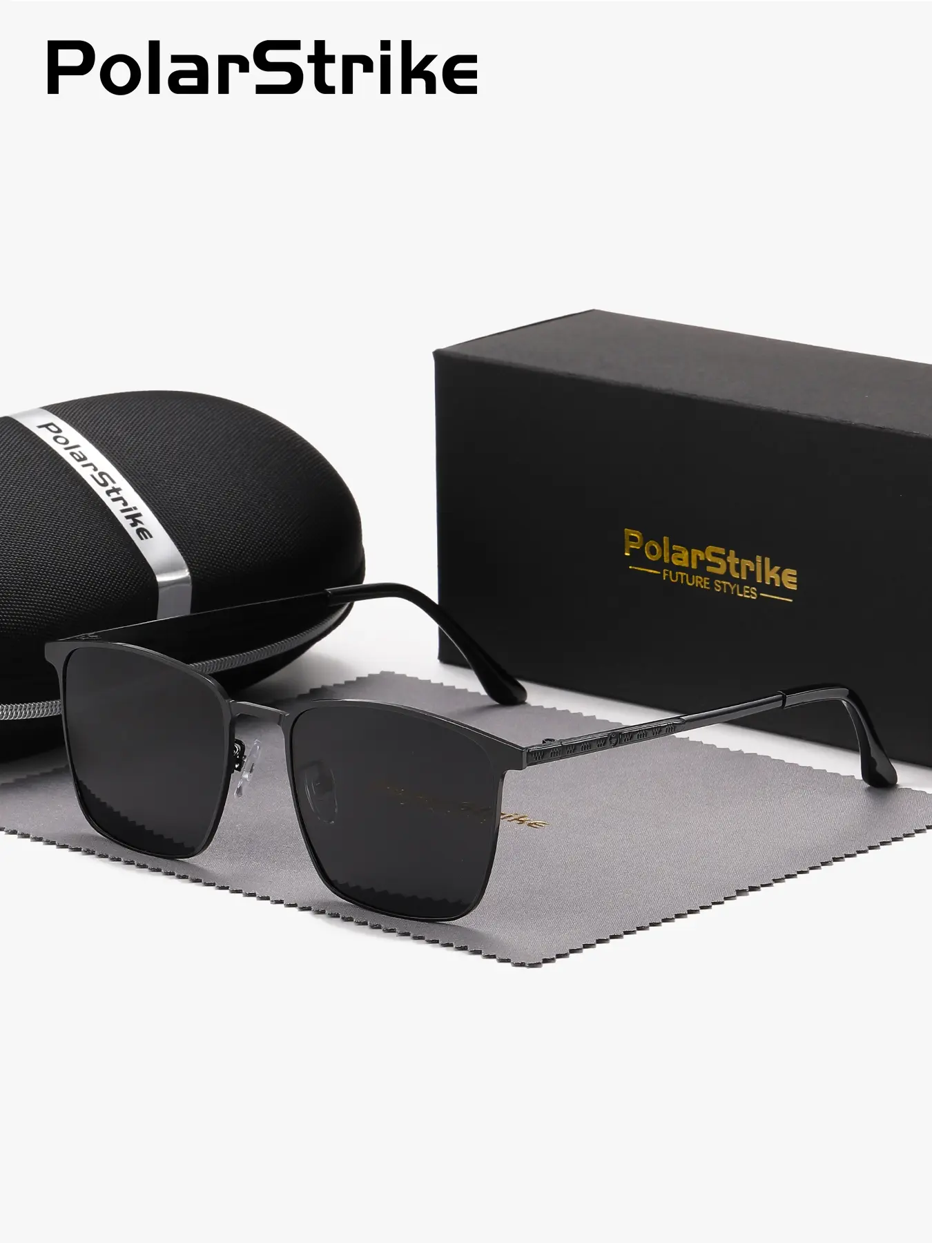 PolarStrike 1 Piece Unisex Square Polarized Trendy Casual Sunglasses Full Frame UV400 A wise choice for seizing opportunities