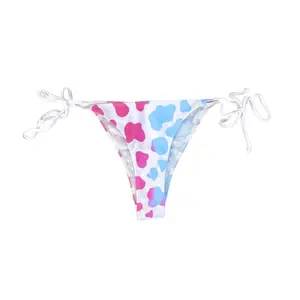 Cow Print Color Changing String Tie Bottom
