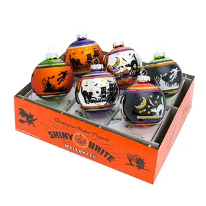 Halloween 6 Count 3.25" Signature Flocked Rounds