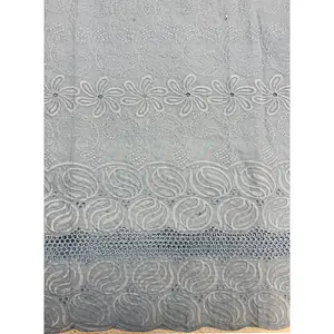 Swiss Voile Lace with Tiny Stone- Light Blue