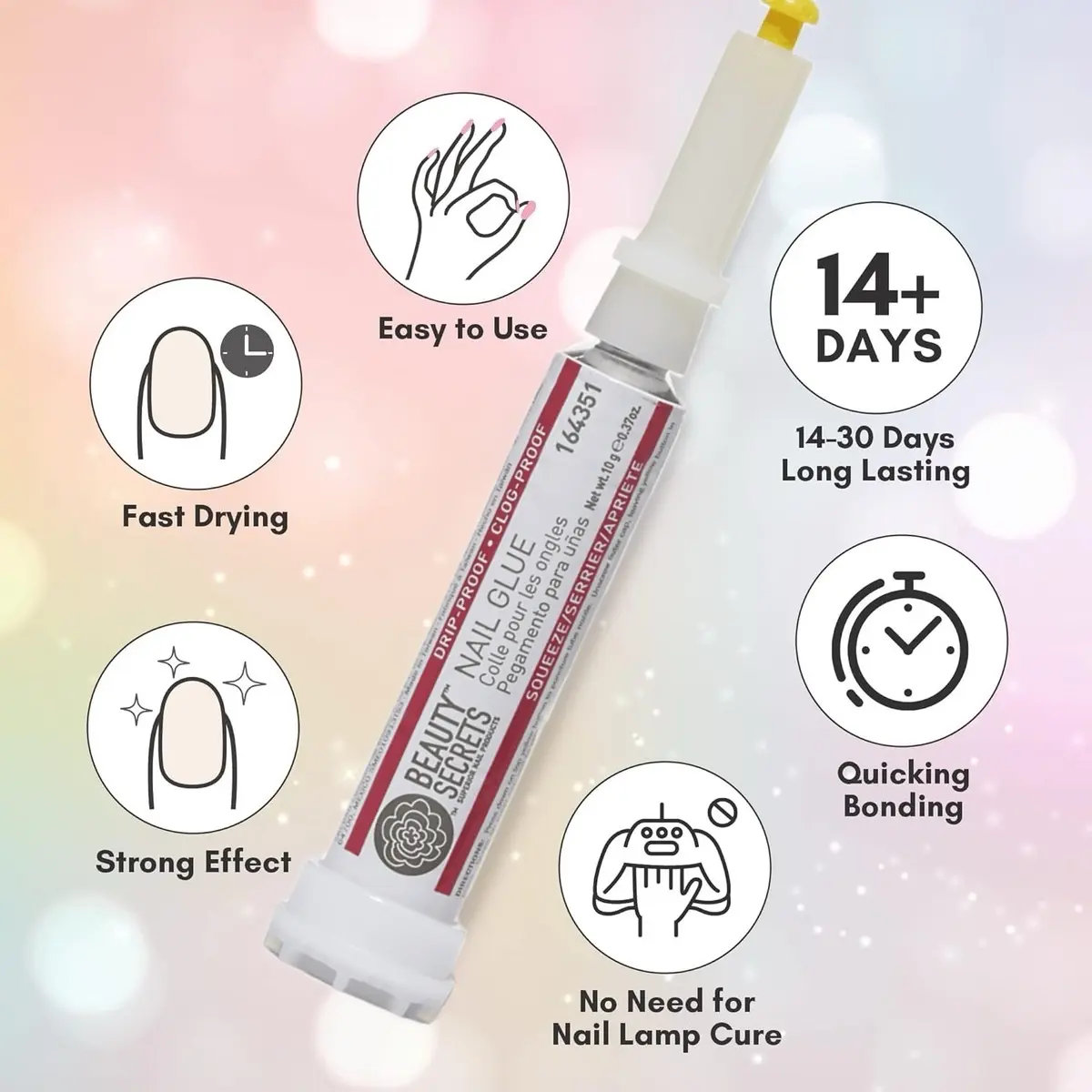Multi Packs!! Drip proof, Clog proof nail glue by Beauty Secrets.  Combo Packs Available Now! Nail Care Nail Art Manicure Cosmetic Nail Polish Polish Salon Flawless
