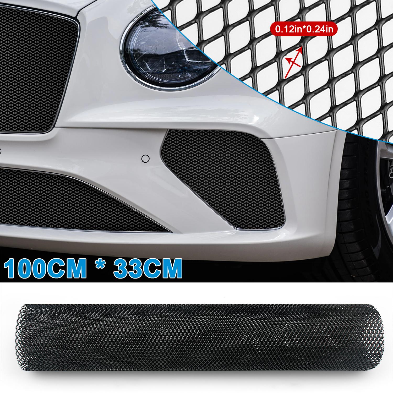 Universal Black Aluminum Mesh Grille Cover-40"x13"Car Bumper Hood Vent Grill Net,Universal Bumper Grills Meshs for Front Bumper & Car Hood Vent Grille Inserts Universal Black Aluminum Mesh Grille Cover-40"x13"Car Bumper Hood Vent Grill Net,Universal Bumper Grills Meshs for Front Bumper & Car Hood Vent Grille Inserts